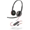 Bild von HP Poly Blackwire C3220 USB C Headset (Kabelgebunden, USB-C, Microsoft Teams), Office Headset, Rot, Schwarz