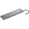 Bild von Sandberg 10-in-1 (USB-C, 10 Ports), Dockingstation + USB Hub, Grau