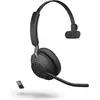 Bild von Jabra Evolve 2 65 Mono (Kabellos, USB-A, Microsoft Teams), Office Headset, Schwarz