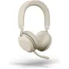 Bild von Jabra Evolve2 75 MS Duo (USB-A Bluetooth Adapter) (Kabellos, USB-A, Microsoft Teams), Office Headset, Beige