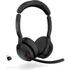 Bild von Jabra Evolve2 55 UC Stereo USBC (Kabellos, USB-C, Google Meet, Unify, Zoom), Office Headset, Schwarz