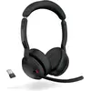 Bild von Jabra Evolve2 55 MS Stereo (Kabellos, USB-A, Microsoft Teams), Office Headset, Schwarz