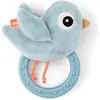 Bild von Done by Deer, Babyrassel, Rassel mit Beissring Birdee Blau
