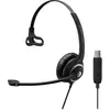 Bild von EPOS SENNHEISER IMAPCT SC 230 USB Headset monaural (Kabelgebunden, USB-A, Microsoft Teams), Office Headset, Schwarz