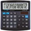 Bild von Donau, Taschenrechner, Taschenrechner TECH OFFICE Taschenrechner, 12-stellige Anzeige, 136x134x28 mm, schwarz (Batteriebetrieb, Solarenergie)