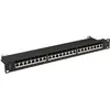 Bild von Lanberg Rangierfeld 24-Port 1U Kat.7 FTP Schwarz PPS7-1024-B, Server Zubehör, Schwarz