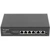 Bild von Lanberg RSFE-4P-2FE-60 Netzwerk-Switch Unmanaged Fast Ethernet (10/100) Power over Ethernet (PoE) 1U (6 Ports), Netzwerk Switch, Schwarz