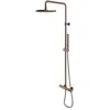 Bild von Omnires, Duschsystem, Y-Thermostat-Wandbrauseset mit Regenduschkopf aus Kupfer