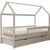 Bild von ADRK Furniture, Kinderbett, Hausbett Galicja mit Matratze