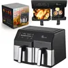 Bild von Extralink Home Heissluftfritteuse SJ-1000 10L EU Heissluftfritteuse (6L+4L) 2500W, Fritteuse, Schwarz