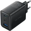 Bild von Vention Wall charger,, FERB0-EU, 2xUSB-C, USB- A, 65W/65W/30W, GaN (black) (65 W, 3 Ports), USB Ladegerät, Schwarz