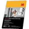 Bild von Kodak Adhesive Photo Paper -valokuvapaperi (255 g/m², 10 x 15 cm, 20 Stk.), Fotopapier, Weiss