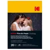 Bild von Kodak Papier FOTO Fotograficzny Fine Art Paper Etching A4 20 szt. 210x297mm / 9891-198 (210 g/m², A4, 20 Stk.), Fotopapier, Weiss