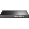 Bild von TP-Link Switch TL-SL1218P Unmanaged, Rackmontierbar, 10 (16 Ports), Netzwerk Switch, Schwarz