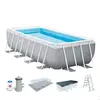 Bild von Intex Prism 488x244x107 Cm Stahl Rechteckiger Aufstellpool Mit Rahmen 10874 Liter