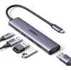 Bild von Ugreen Adapteris Hub CM478 (USB-C, 5 Ports), Dockingstation + USB Hub, Silber