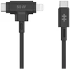 Bild von Hybrides USB-C-Kabel Targus Schwarz 1,5 m