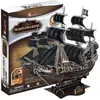 Bild von Cubicfun Puzzle 3D Pirat und Schiff Queen Anne (155 Teile)