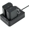 Bild von JJC Dual Battery Charger (Kamera Akku Ladegerät), Kamera Stromversorgung, Schwarz