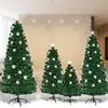 Bild von Costway Christbaum LED 150 cm Künstlicher Weihnachtsbaum mit Glasfaser-Farbwechsler Grün-150 cm