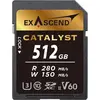 Bild von Exascend SDXC-Card 512GB UHS-II V60 R280/W100 Catalyst Serie (Neuheit) (512 GB, SDXC, U3, UHS-II), Speicherkarte, Schwarz