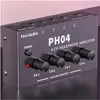 Bild von Fosi Audio PH04, 4-Kanal Kopfhörer-Verstärker, Kopfhörerverstärker, Schwarz