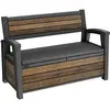 Bild von Keter Deco Bench, Abfalleimer, Braun