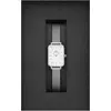 Bild von Damenuhr Daniel Wellington Quadro Pressed Sterling Grau 20x26 mm