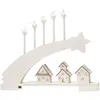 Bild von Konstsmide, Weihnachtsbeleuchtung, LED-Dekoration Holzsilhouette Komet 45x 37 cm