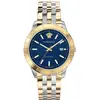 Bild von Versace, Armbanduhr, VE2D00421 Univers Automatik 43mm 5ATM, Silber, Gold, (Analoguhr, 43 mm)