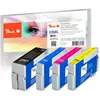 Bild von Peach, Druckerpatrone, Spar Tintenpatronen XL kompatibel zu No. 35XL, T3596 (BK, C, M, Y)