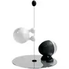 Bild von Alessi Lilliput, Pfeffermühle + Salzmühle, Weiss, Schwarz, Silber