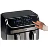 Bild von Ariete Air Fryer Dual 9L, Fritteuse, Schwarz, Silber