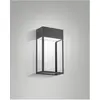 Bild von Fabas Luce, Gartenbeleuchtung, EDO DARK GREY LED Wandleuchte 20W warmweiss Dunkel Grau 6556-21-294