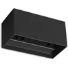 Bild von Ideal lux, Gartenbeleuchtung, ATOM LED Wandleuchte 4x 4x25W Schwarz IP54 warmweiss 328676 (2100 lm, IP54)