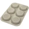 Bild von Silikomart Burger Bread Silicone Mould N.6 Hamburger, Backform, Beige