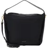 Bild von Coccinelle, Damen, Handtasche, Dorian Shoulder Bag Grained Leather, Schwarz