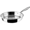 Bild von Ibili Bratpfanne Triply Natural 26 cm Vielseitige Pfanne, ideal für verschiedene Zubereitungsmethoden, Pfanne + Kochtopf, Silber