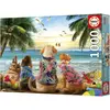 Bild von Educa Puzzle 1000 pieces Dogs on the beach (1000 Teile)