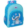 Bild von Anpassbarer Rucksack Safta Disney Stitch Hawaii Blau 33x14x42 cm