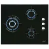 Bild von Cata Cib 6021 Bk Gasglasplatte 59 Cm 3 Brennern