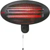 Bild von EDM Outdoor quartz heater 2000 w, Heizstrahler, Schwarz, Rot
