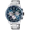 Bild von Festina, Armbanduhr, Timeless, Silber, Blau, (Analoguhr, Chronograph, 45 mm)