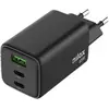 Bild von Nilox NXGANUSBC65 Wall Charger Black - Brand EAN: 8431775035652 (65 W, 3 Ports), USB Ladegerät, Schwarz