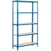 Bild von SimonRack, Kellerregal, Simon Rack Schwerlastregal KIT SIMONCLICK PLUS 5/400 442100024201045 blau, weiss 100,0 x 40,0 x 200