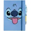 Bild von NoName, Heft + Block, STITCH - Notebook Peluche + Stylo à Bille Lumineux - Format A5 (A5, Harter Einband)