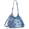 Bild von Jeans Schultertasche für Frauen Desigual Half Logo Waverly Blau TU