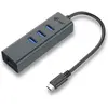 Bild von i-tec Metal HUB 3 Port (USB-C, 4 Ports), Dockingstation + USB Hub, Grau