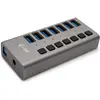 Bild von i-tec U3CHARGEHUB7 (USB-B, 7 Ports), Dockingstation + USB Hub, Grau