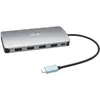 Bild von i-tec Nano (USB-C, 5 Ports), Dockingstation + USB Hub, Silber